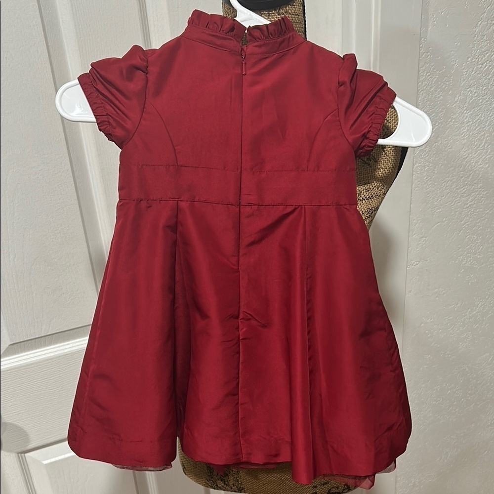 GAP Red Formal Kids Dress with Bow - Picture 5 of 5